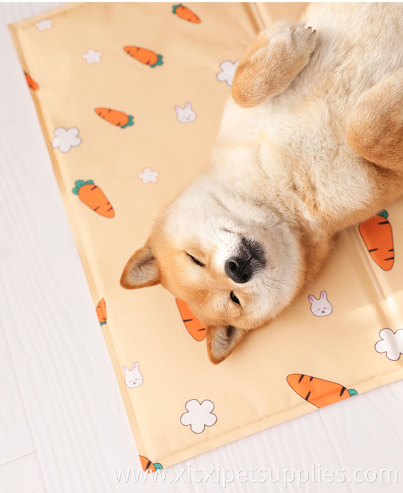 Summer oxford cover pet gel self cooling mat cat dog cool safe sleeping pad seat bed